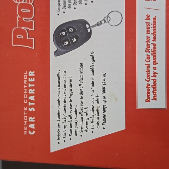 ProStart 4-button Remote Starter with Keyless Entry Remote and Alarm,car, - Picture 3 of 7